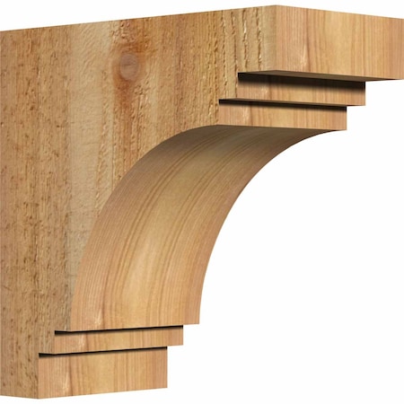 Ekena Millwork Pescadero Rough Sawn Corbel, Western Red Cedar, 4"W x 8"D x 8"H COR04X08X08PEC00RWR